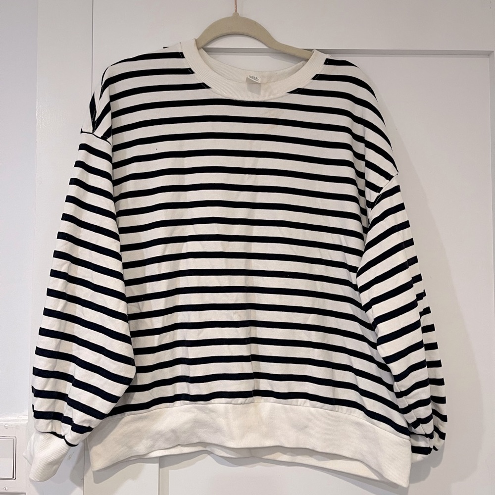 Striped crewneck